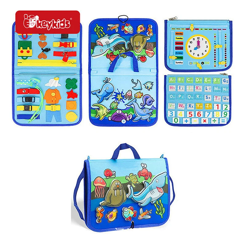 Factory Direct Montessori Educational Toy Felt Busy Board Book For Kids W12D531